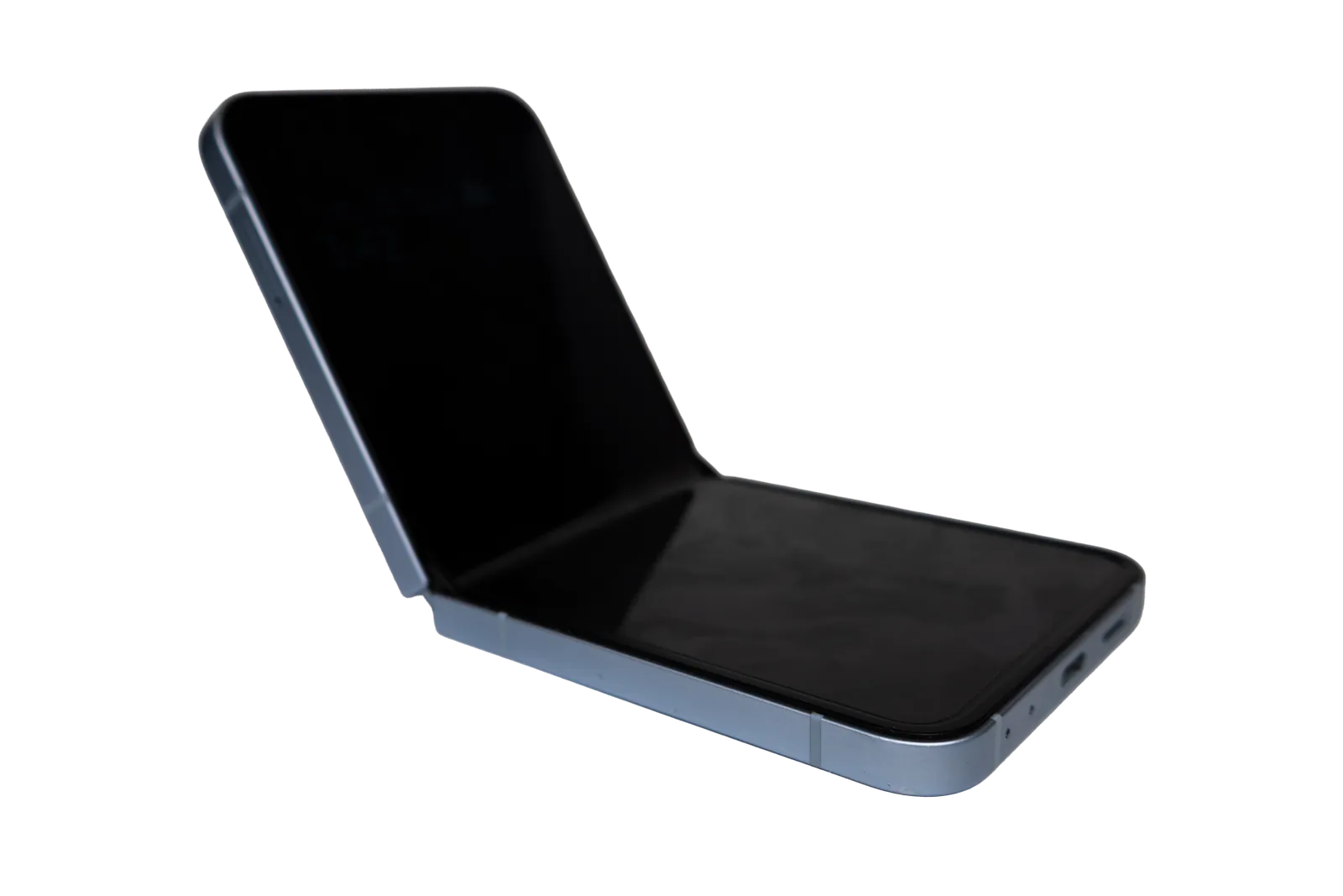 A finished Flippy 6 Pro standing half folded